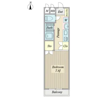 高崎朝日第二ハイツ【3階】の間取り
