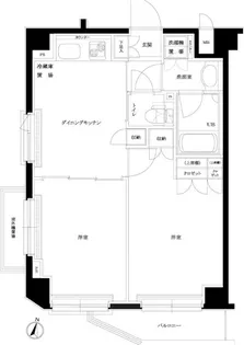 ルーブル中野本町【3階】の間取り
