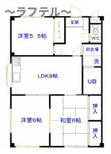 プロスパーI号館【2階】の間取り