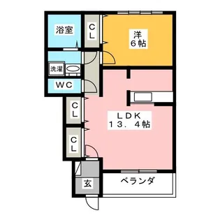 La riviere【1階】の間取り