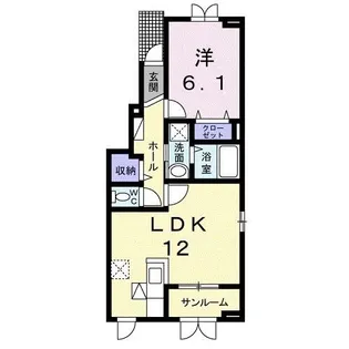 ラウレア【1階】の間取り