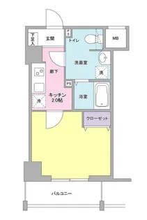 メゾン・ド・クロシェット【4階】の間取り