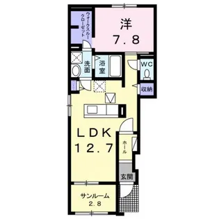 サンライト・パレスII【1階】の間取り