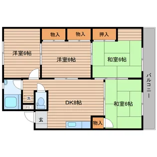 幸町菅原マンション【2階】の間取り
