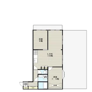 シャトレー白楽ガーデン【4階】の間取り