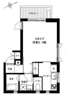 KIIN SENDAGAYA【1階】の間取り
