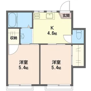 ハイツマリーナ【2階】の間取り