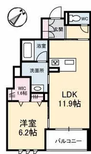 リアン古江【2階】の間取り