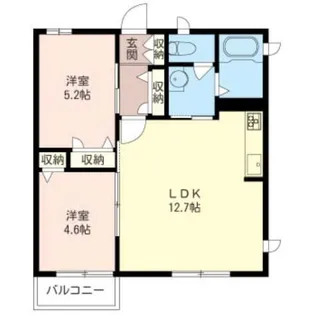 メヌエット【1階】の間取り