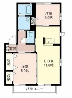 フェリーチェ II番館【2階】の間取り