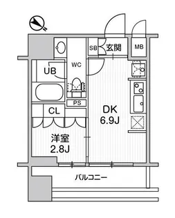 nido SUGAMO【8階】の間取り
