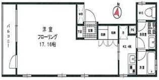 Viola南麻布【3階】の間取り