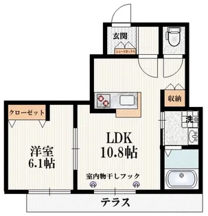 Cambiano【1階】の間取り