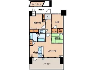 エクセレンシア姫原レジデンス【2階】の間取り