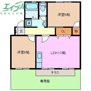 セレーノ B【1階】の間取り