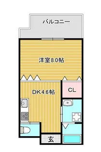 グランテージ谷川【2階】の間取り