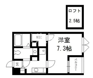 アルティスタ西院【3階】の間取り