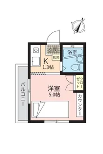 ライフプラス南観音2【4階】の間取り