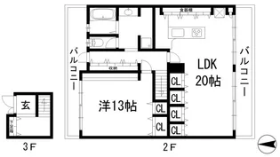 メゾン西宮の間取り