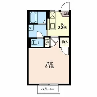 フレグランスステーション A【2階】の間取り