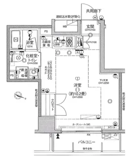 ミテッツァ千代田三崎町【4階】の間取り