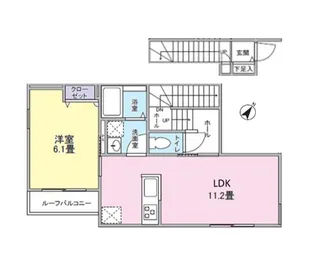 THE HOUSE Nishi Hachioji【2階】の間取り