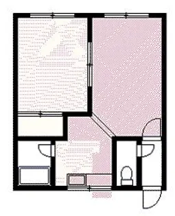 第2大橋マンション【1階】の間取り