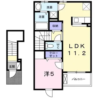 メゾンオーブ【2階】の間取り