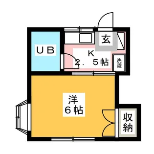 ひばりハイツ【1階】の間取り