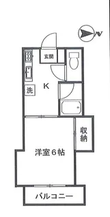 富士見荘【1階】の間取り
