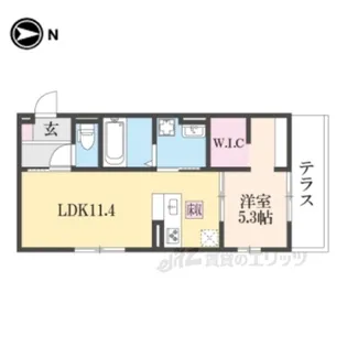 アドラブール【1階】の間取り
