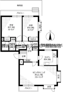 エスパシオ自由が丘【1階】の間取り