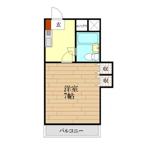 カレッジコーポ蔵本【3階】の間取り