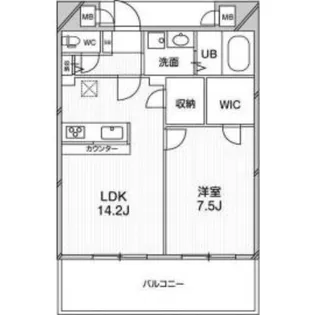 ルクレ阿波座レジデンス【12階】の間取り