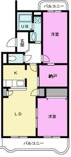 ラ・コンセール【1階】の間取り