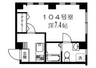 K′sフラット【1階】の間取り