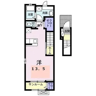 ブライト スクエアI【2階】の間取り