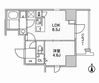 Weave Base-UENO NORTH【4階】の間取り
