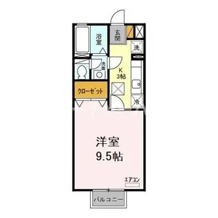 サンフィール B【1階】の間取り