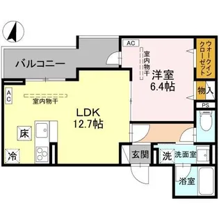 TORISIAS ゆいの杜6丁目 D棟【1階】の間取り