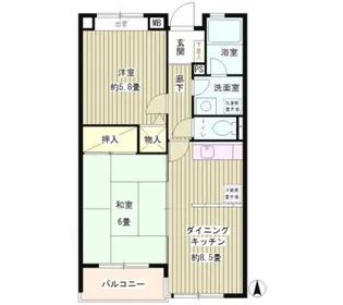メゾンさくら【1階】の間取り