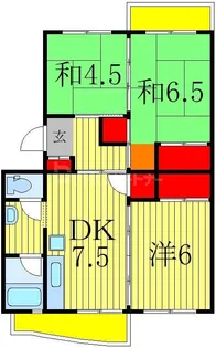 カーム北柏【4階】の間取り