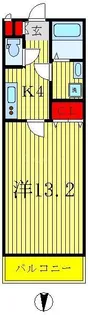 サンリット江北【3階】の間取り