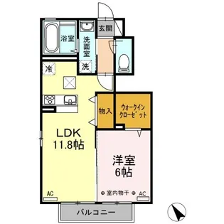 ラ・ピーノ 4【1階】の間取り