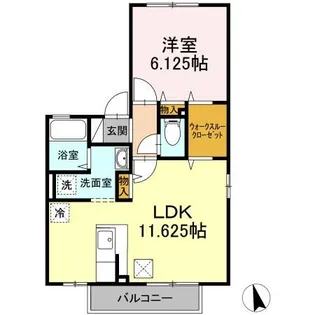 ロワジール A【1階】の間取り