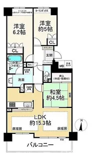 サンクタス守口大和田レジデンス【2階】の間取り