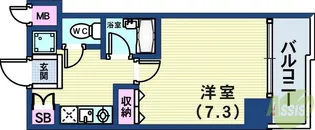 アルパ三宮【8階】の間取り