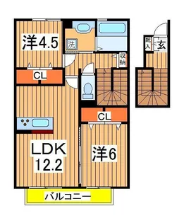 セジュール7【2階】の間取り
