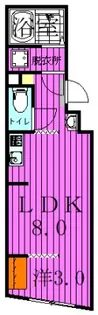 モント竹ノ塚【4階】の間取り