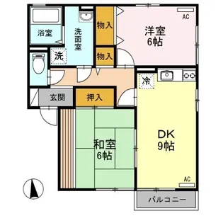 フォンテーヌヤマト【2階】の間取り